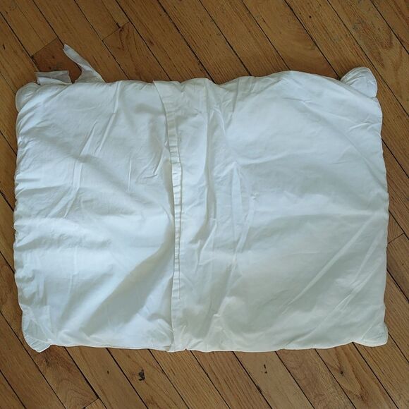 Pottery Barn Pillow Cover Standard White Textured Waffle Padded OrganicCotton 2x - Picture 4 of 9